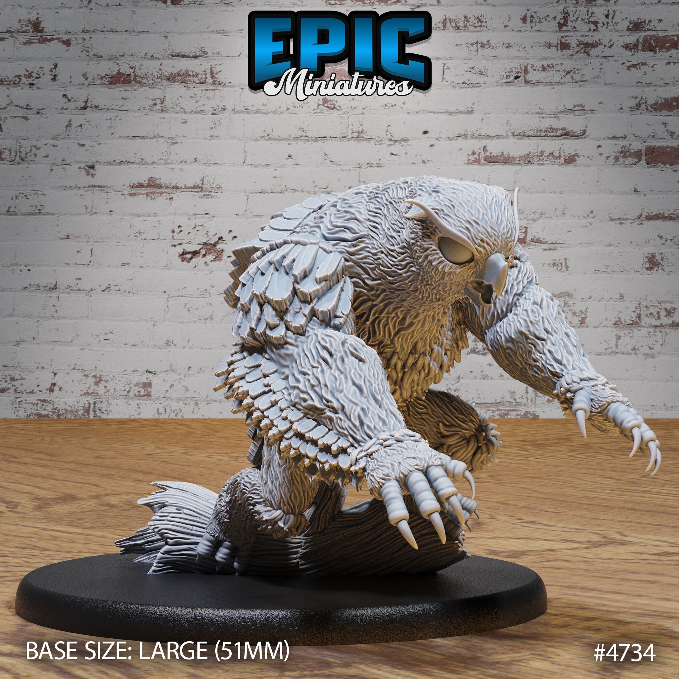 Fabled Owl Bear Attacking / Owlbear Creature / Forest Beast / Woodland Predator / Mythical Nature Monster / Fantasy Guard Spawn / Wild Animal Encounter